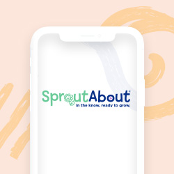 Sprout About logo on smartphone
