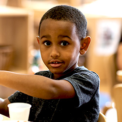 boy smiling at camera