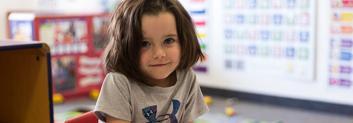 little girl posing